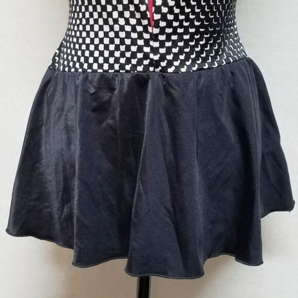 VINTAGE Avon Fashions Black Retro Dress Swimsuit - Picture 5 of 12